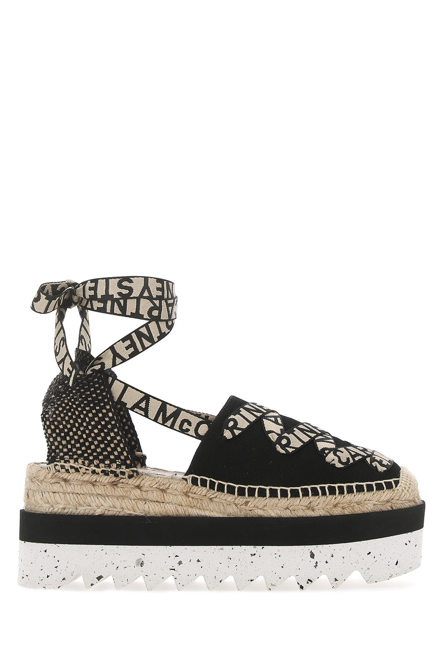Stella McCartney Organic Canvas / Rubber sole sandal in black