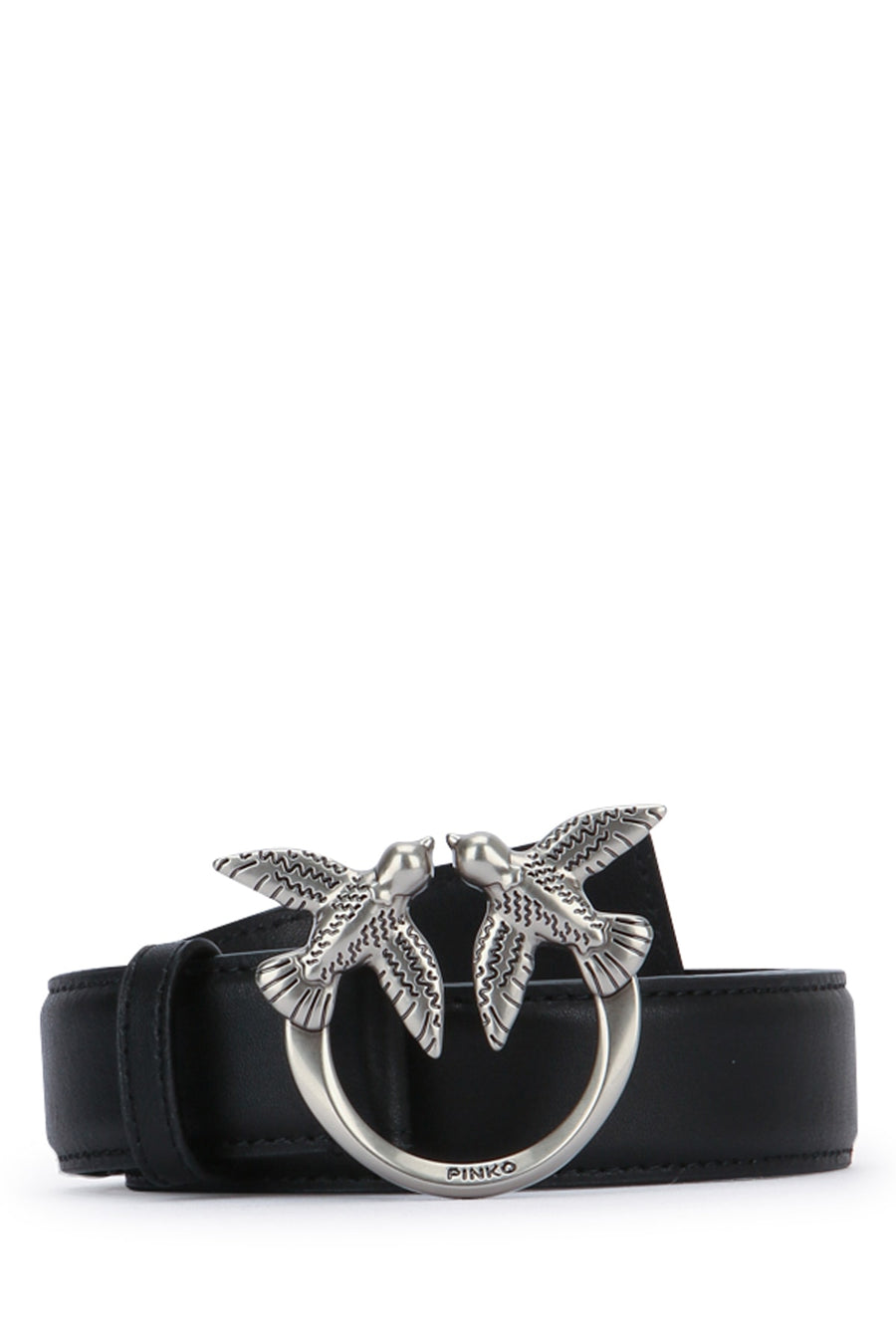 Pinko 100% Leather belt in black
