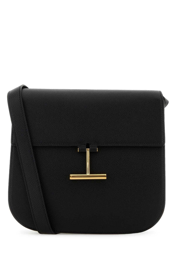 Tom Ford Upper: 100% Calf Leather; Lining: 60% Polyamide shoulder bag in black