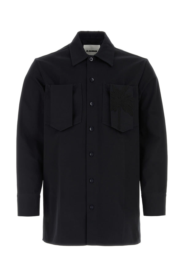 Jil Sander Cotton shirt in black