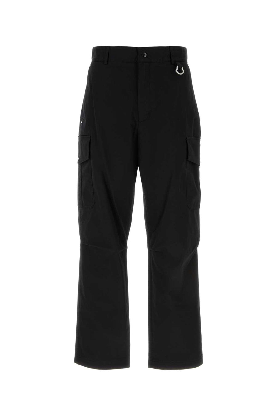 Moncler 98% Cotton cargo pants in black