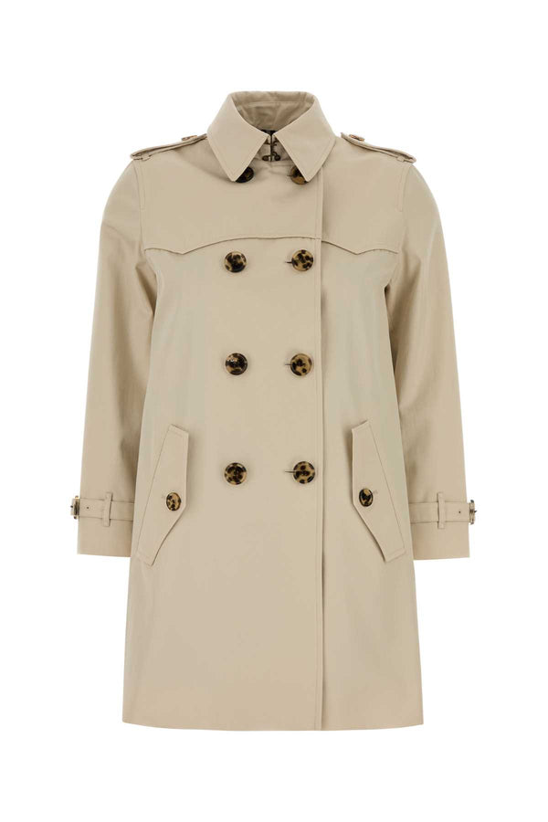 Burberry Exterior: 100% Cotton trench coat in beige