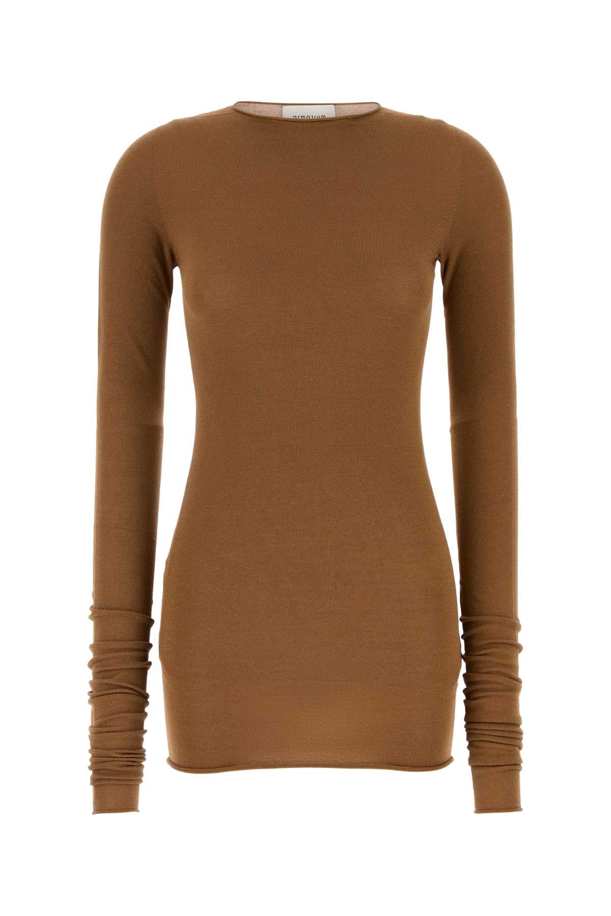 Caramel Viscose Blend Sita Top Brownish-red Exterior: Polyester Maglie