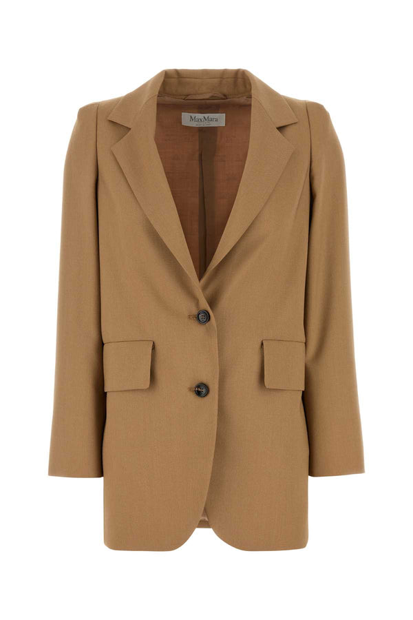 Max Mara Exterior: 71% Wool blazer in beige