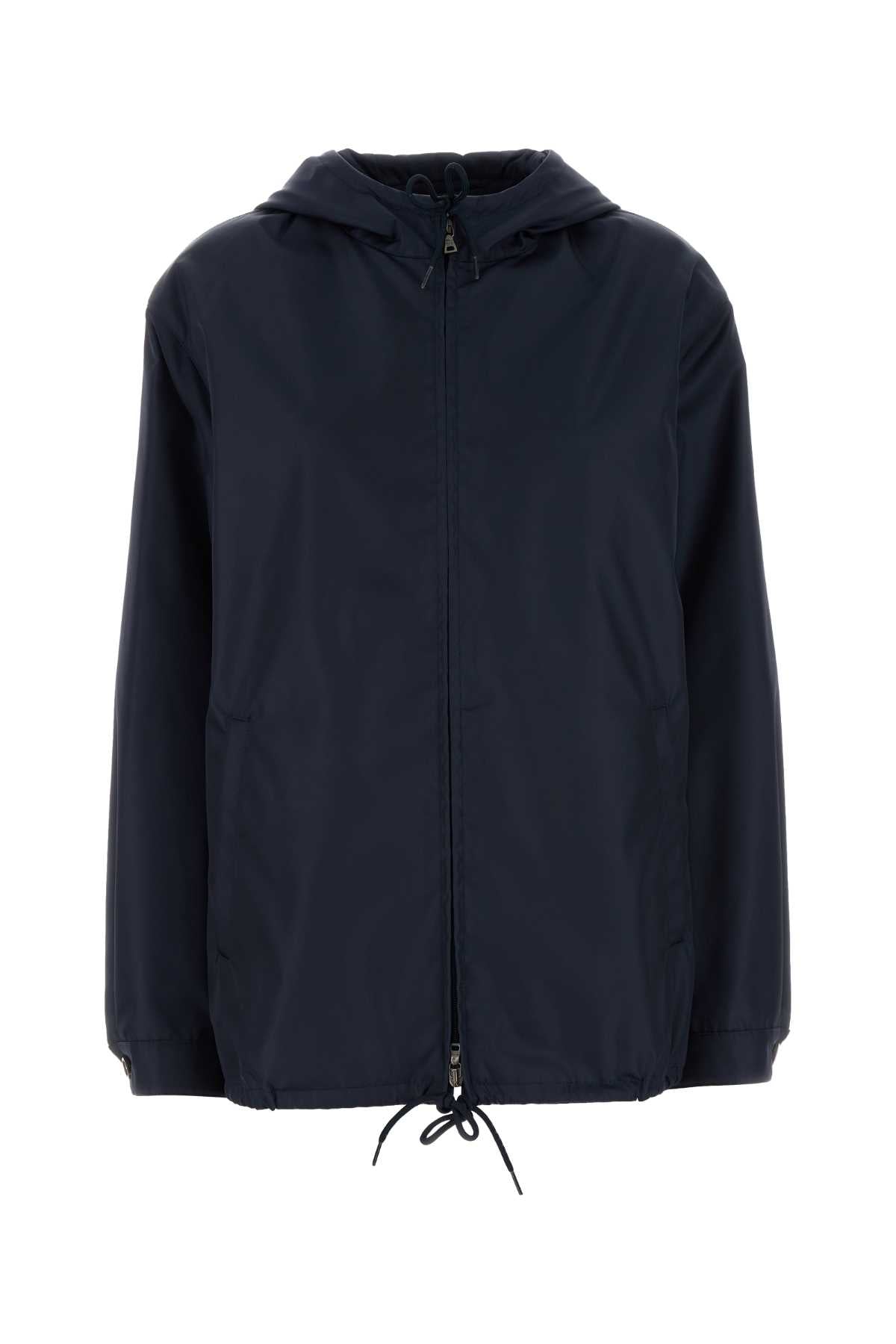 Dark Blue Re-Nylon Jacket Blu Exterior: Giubbini