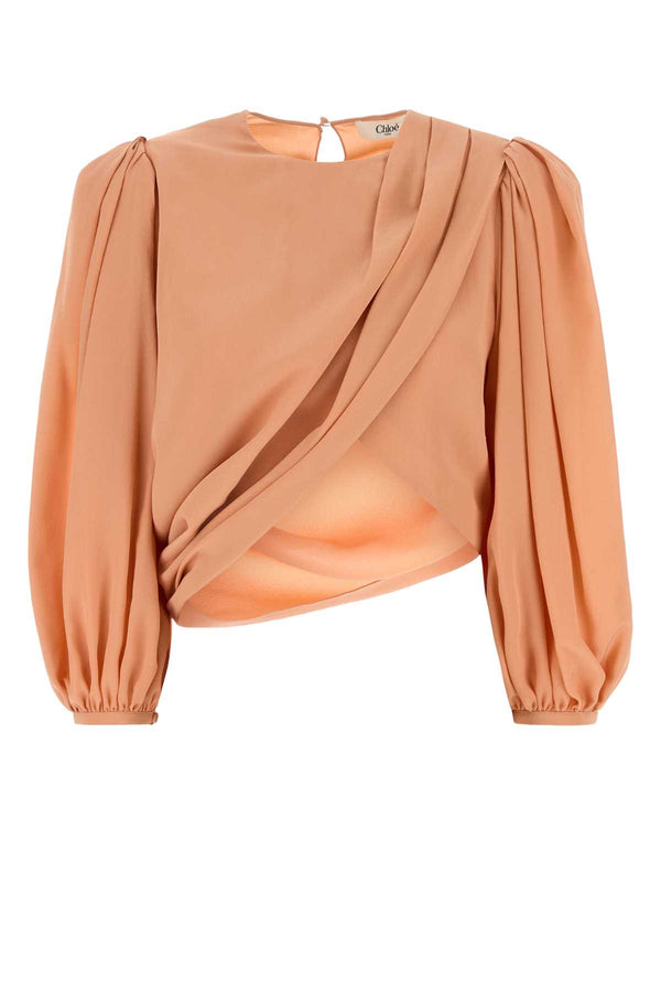 Chloé Exterior: 100% Silk blouse in pink
