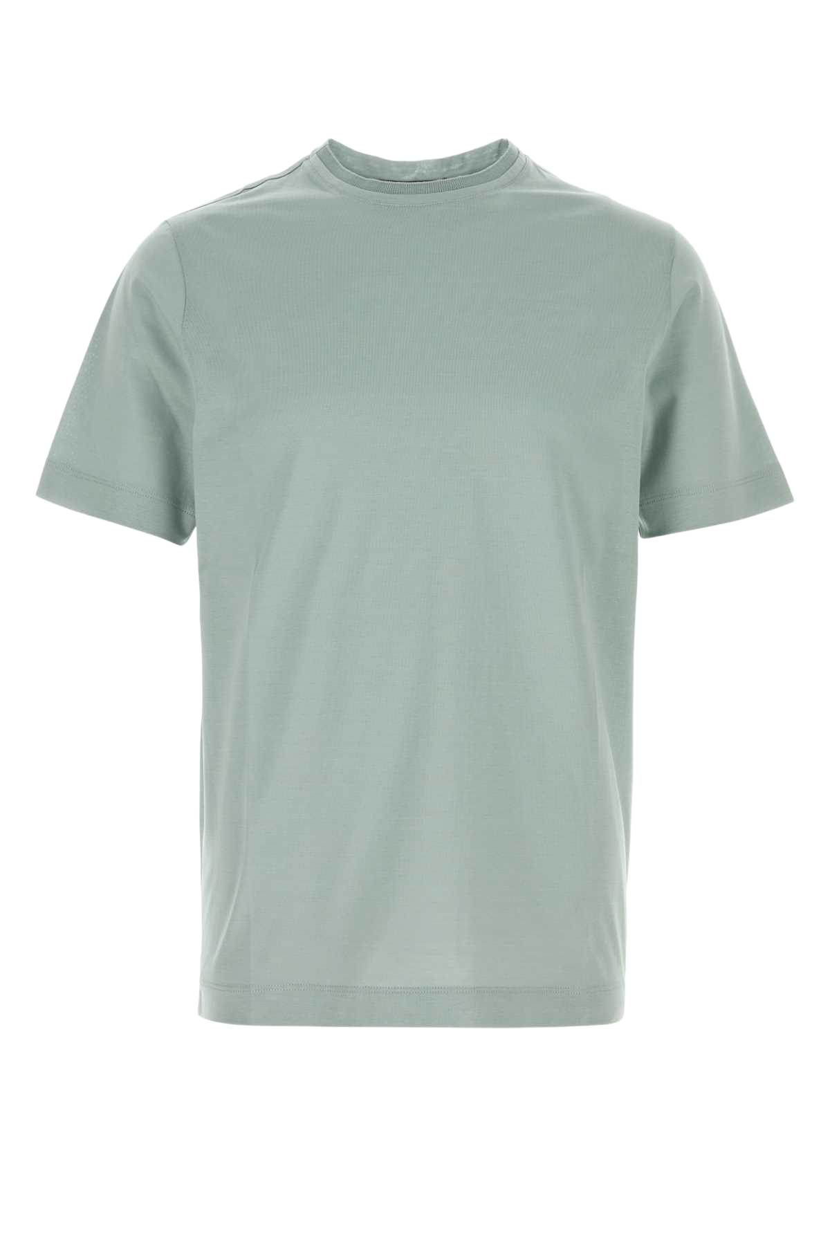 Mint Green Cotton T-Shirt Acqua Exterior