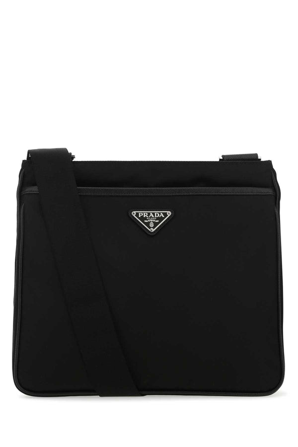 Prada 100% recycled polyamide crossbody bag in black