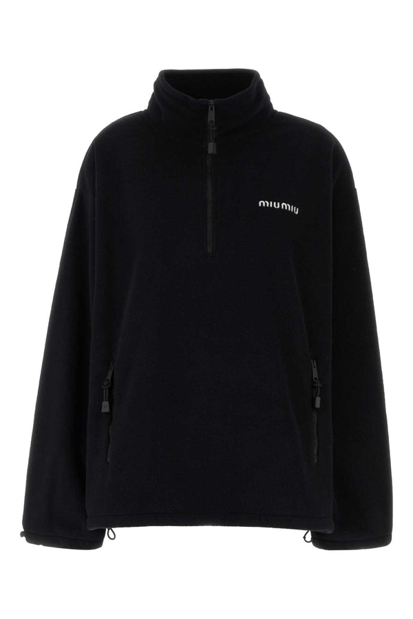 Miu Miu 100% Polyester sweatshirt in black