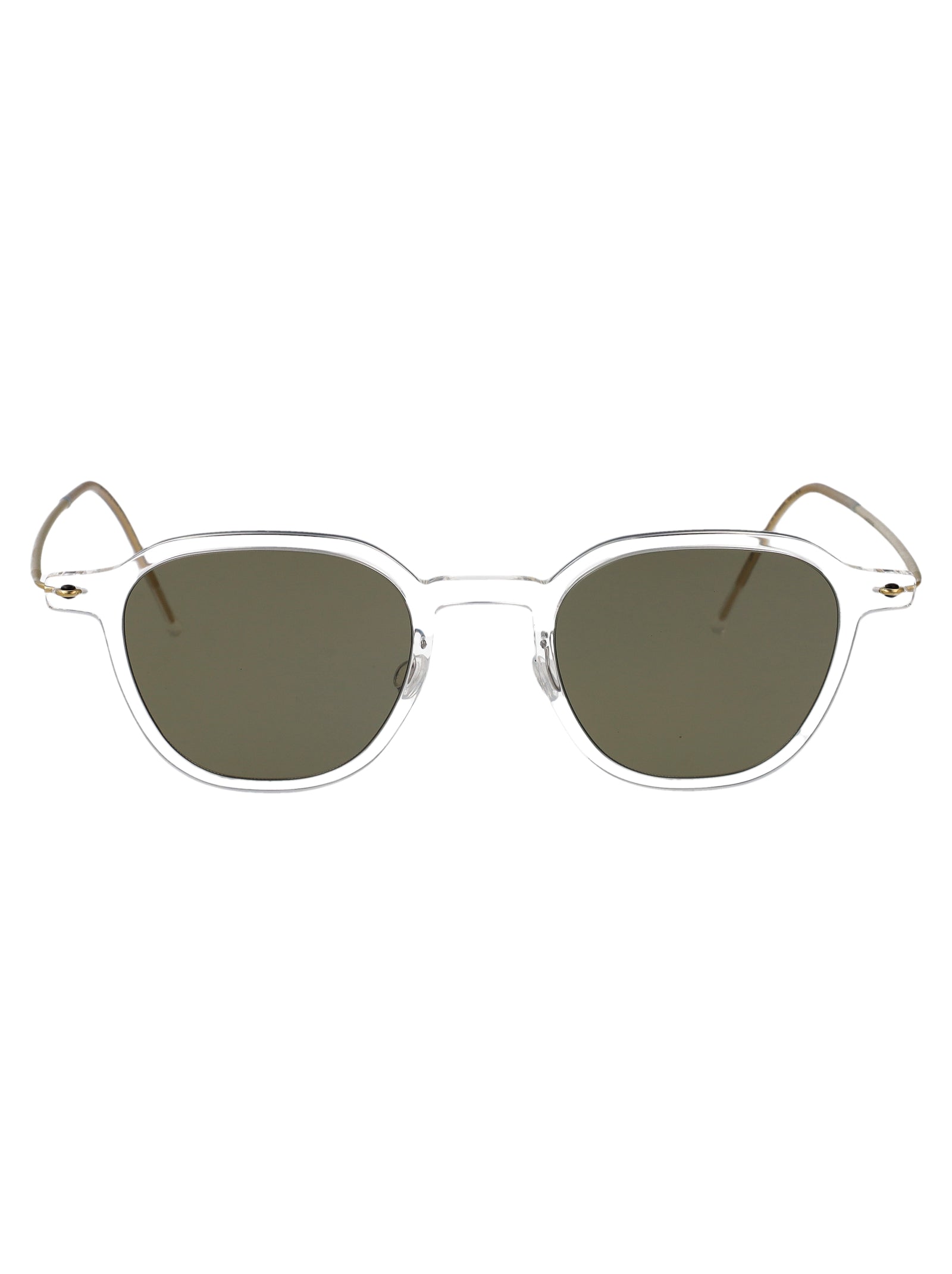 8348 C01 Transparent Acetate + Titanium Sunglasses