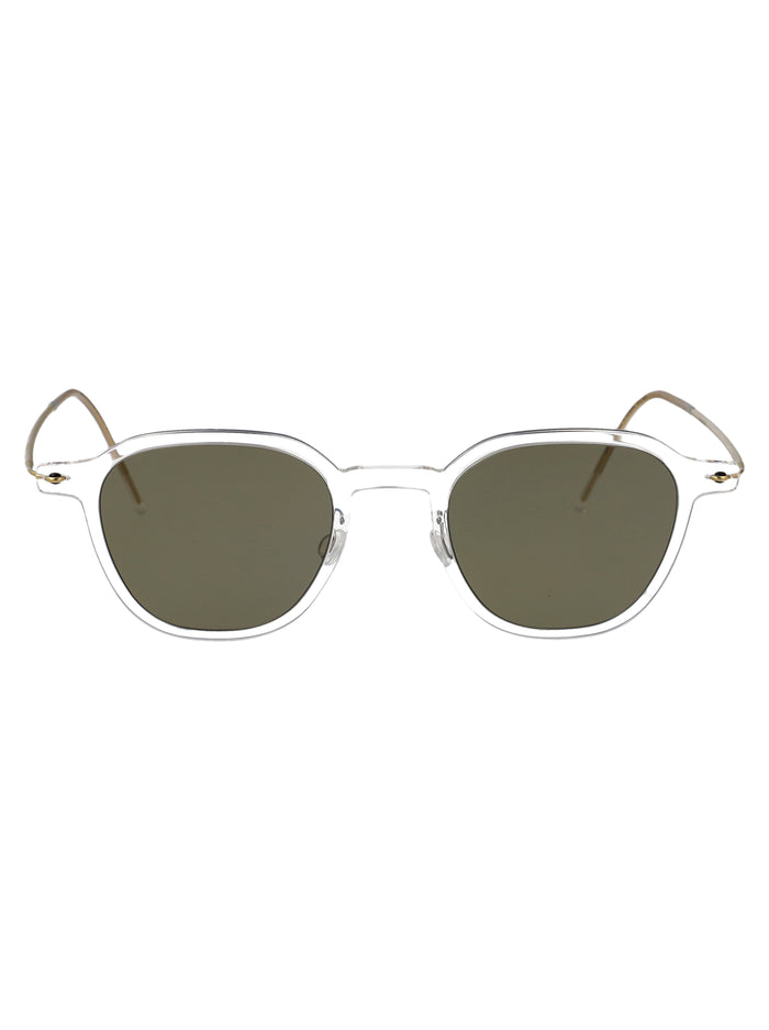 8348 C01 Transparent Acetate + Titanium Sunglasses