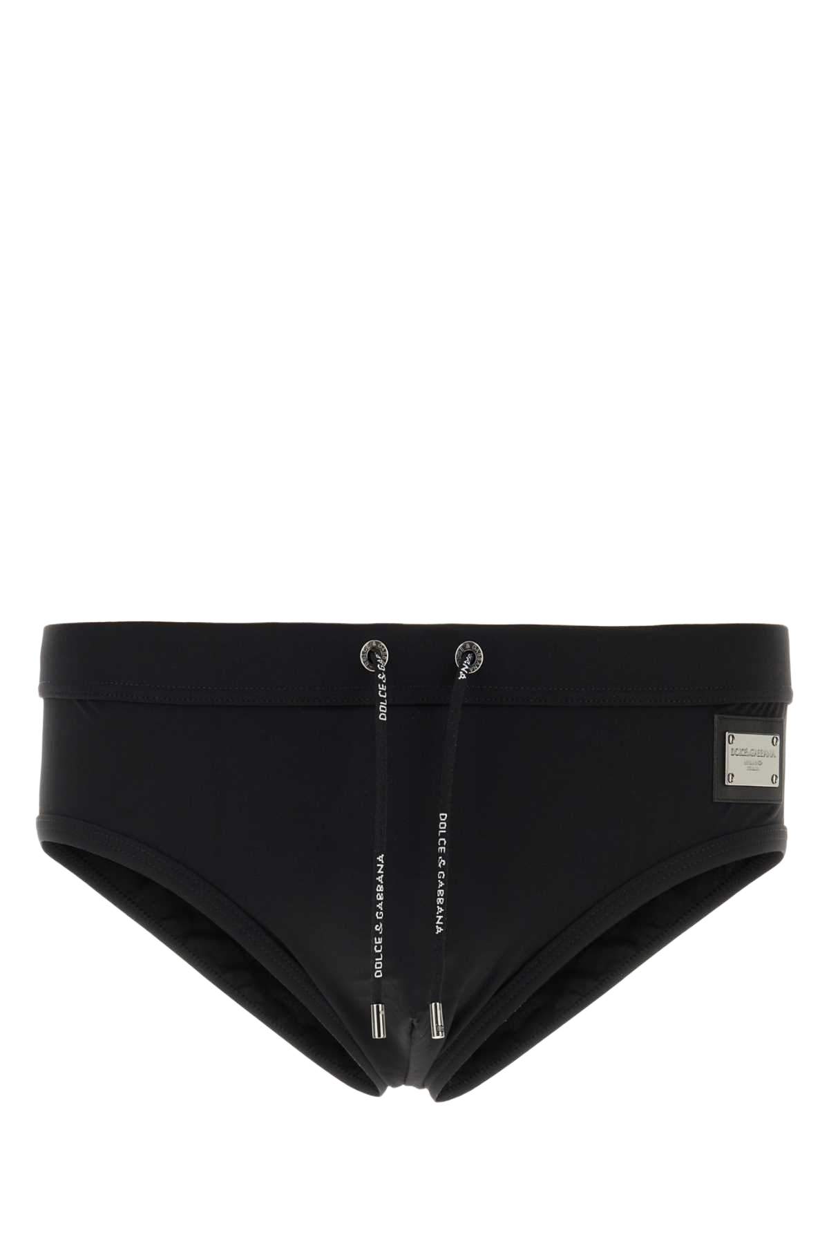 Black Stretch Nylon Swimming Brief Nero Costumi Da Bagno