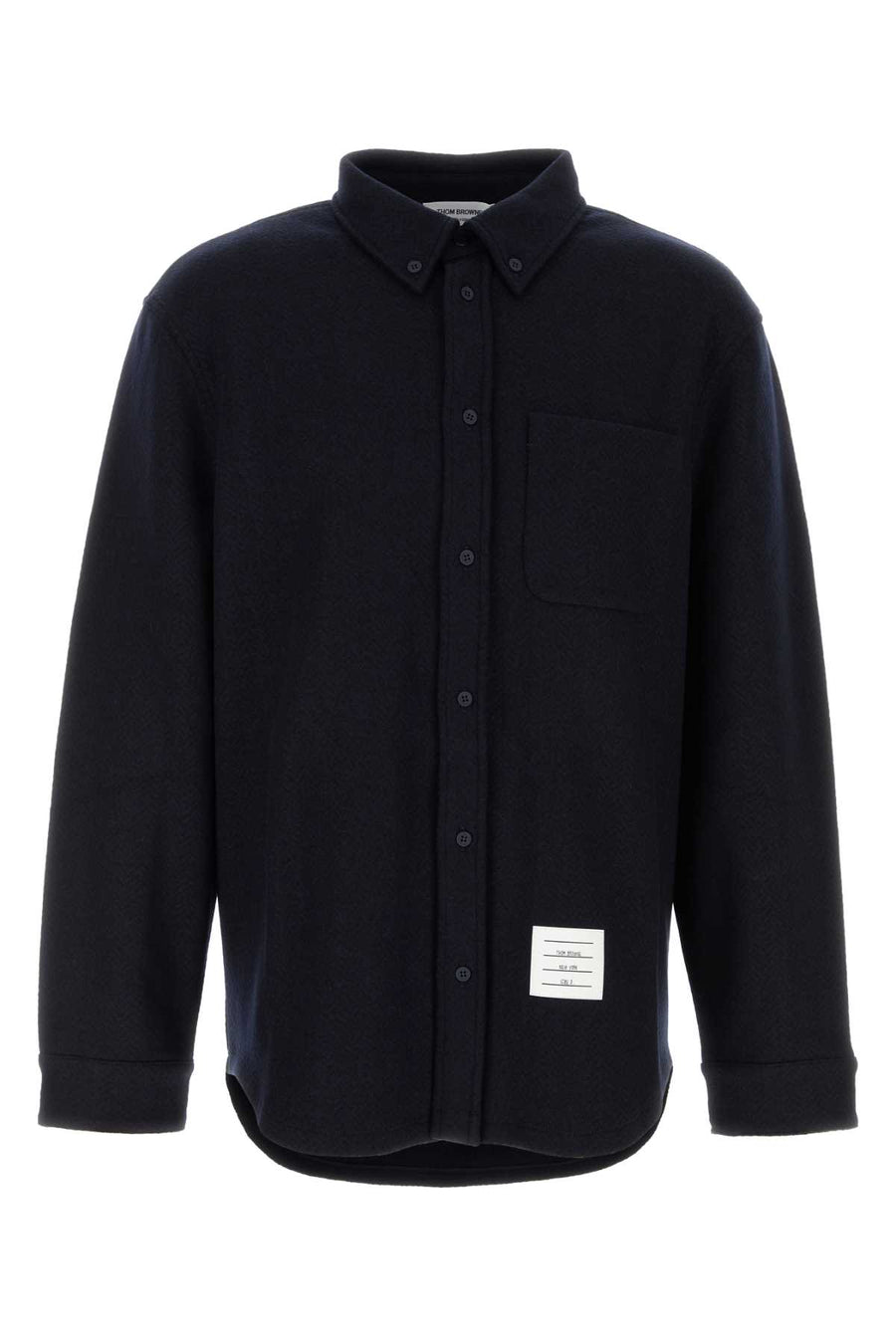 Thom Browne Button Exterior: 59% Cotton 41% Wool shirt in navy