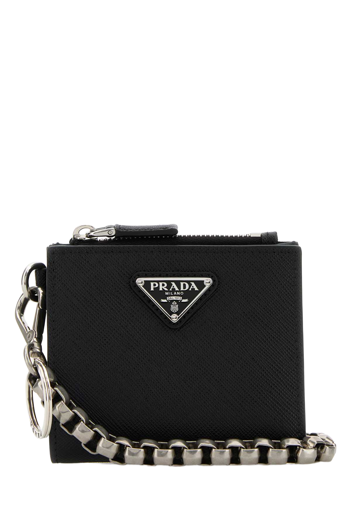 Black Leather Wallet Nero Vitello Portafogli