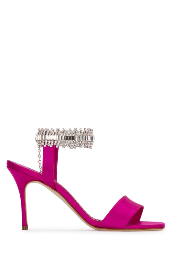 Manolo Blahnik Tacco 100% Common Goat Hair heels in pink