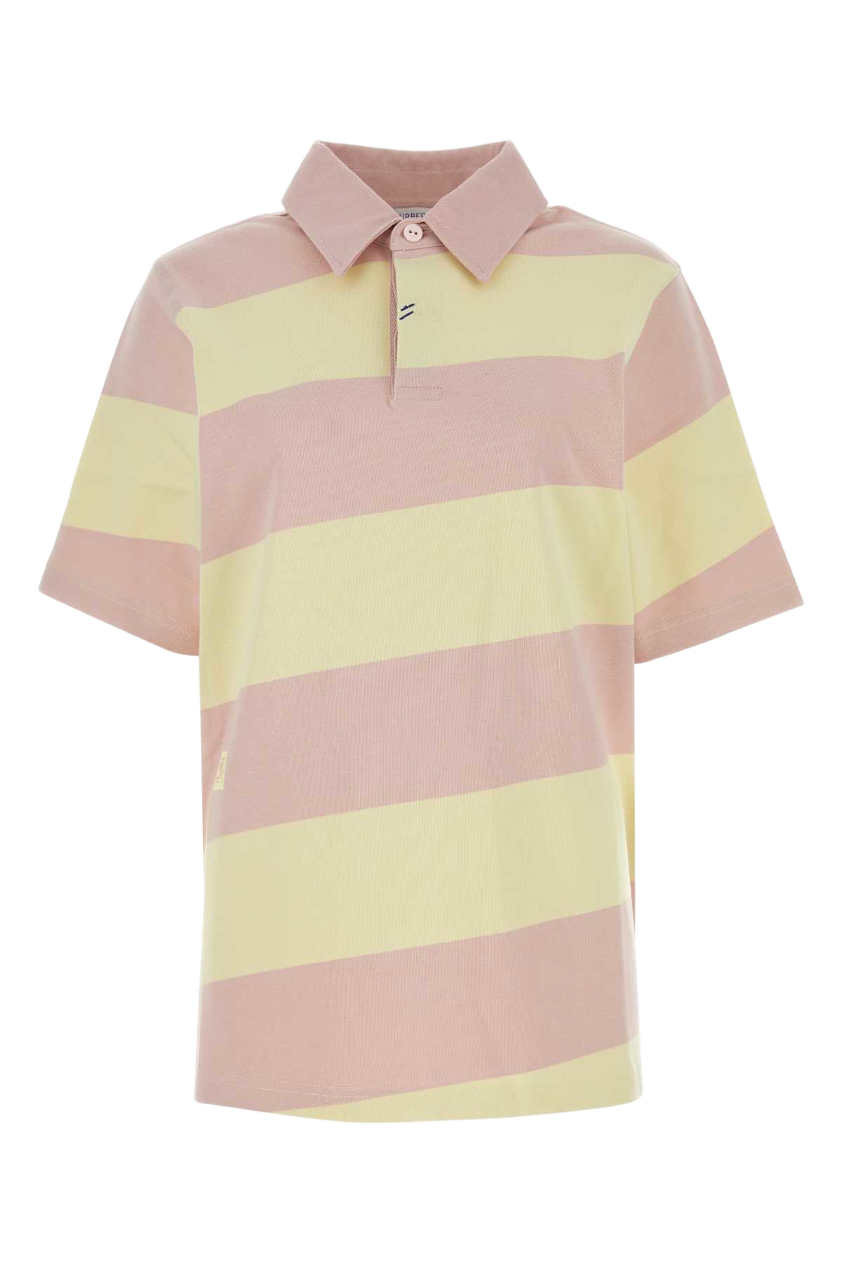 Embroidered Cotton Polo Shirt Cameoippattern Exterior