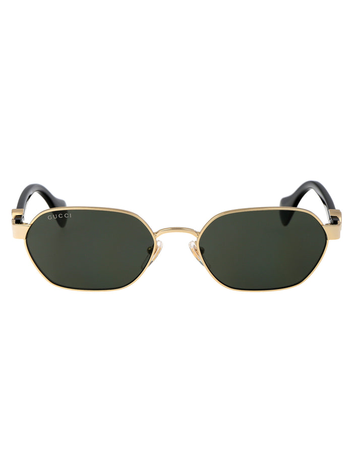 001 Gold Black Grey Metal Sunglasses