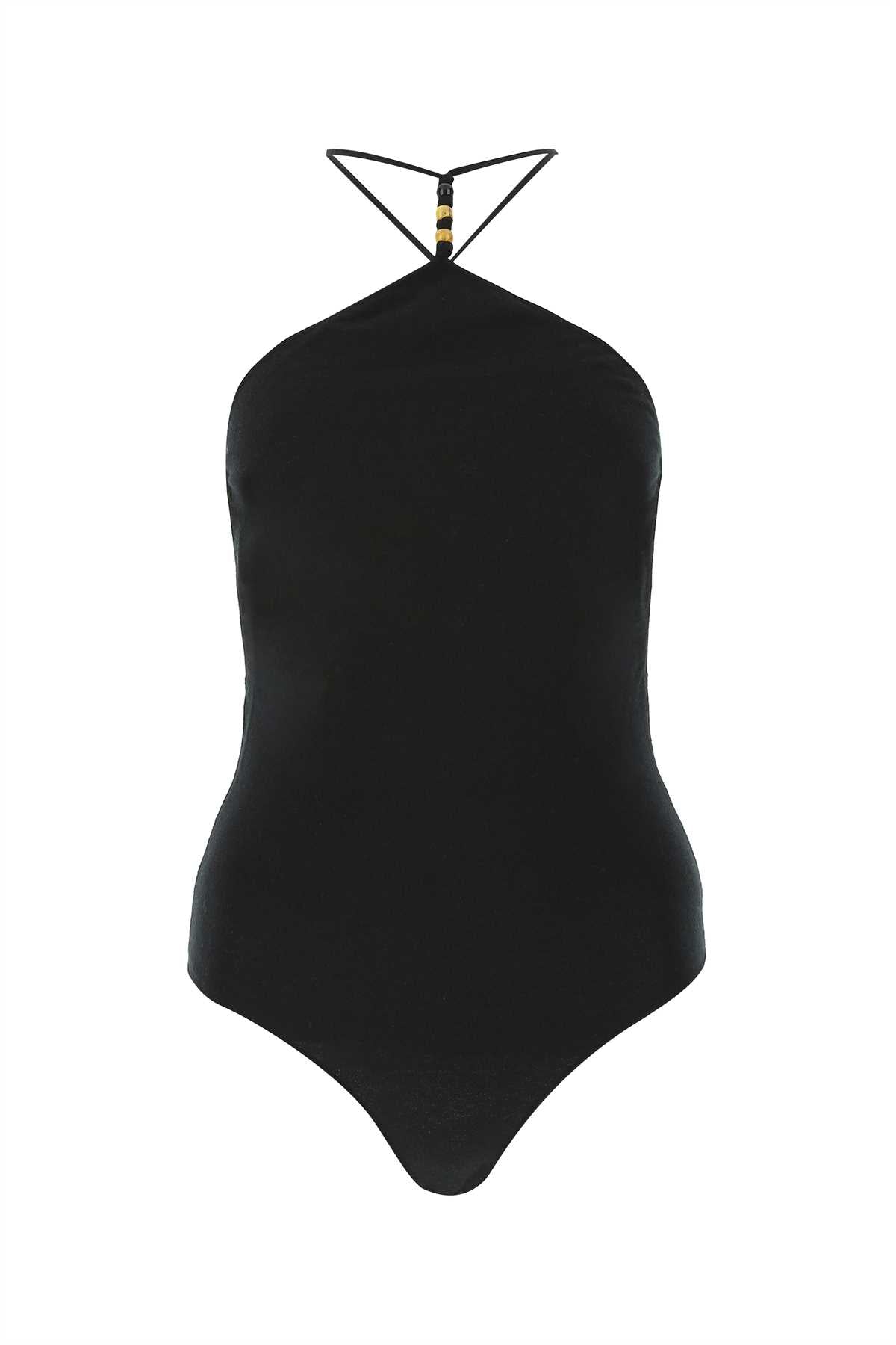 Black Stretch Cashmere Blend Bodysuit 1000 Maglie