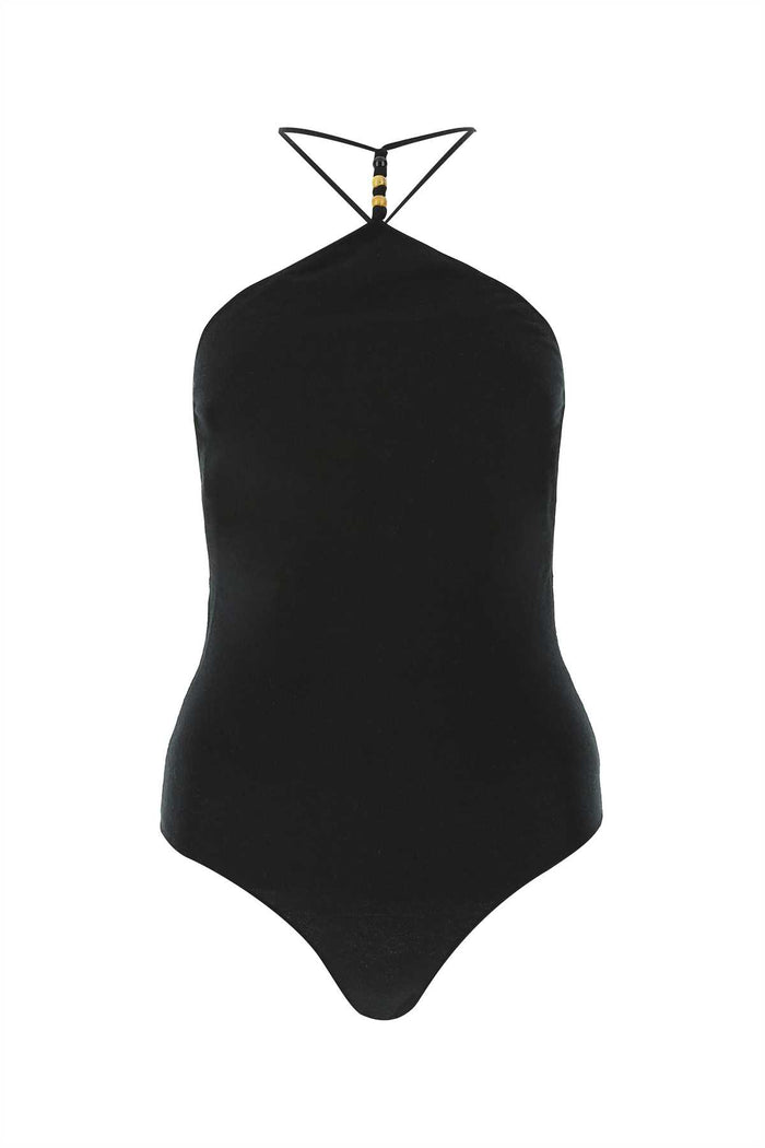 Black Stretch Cashmere Blend Bodysuit 1000 Maglie