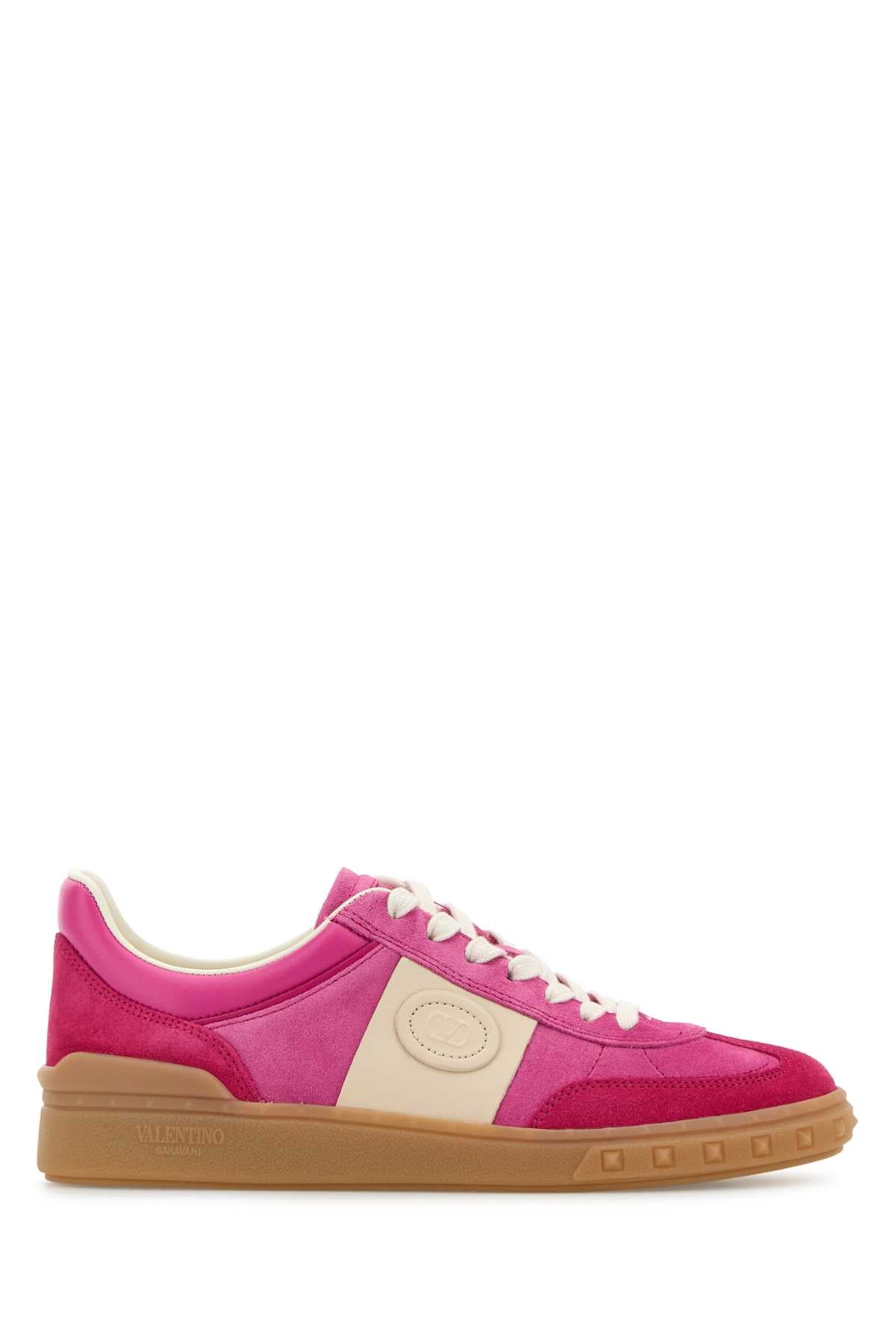 Multicolor Suede Upvillage Sneakers Cyclaminpinkhotpinkglace