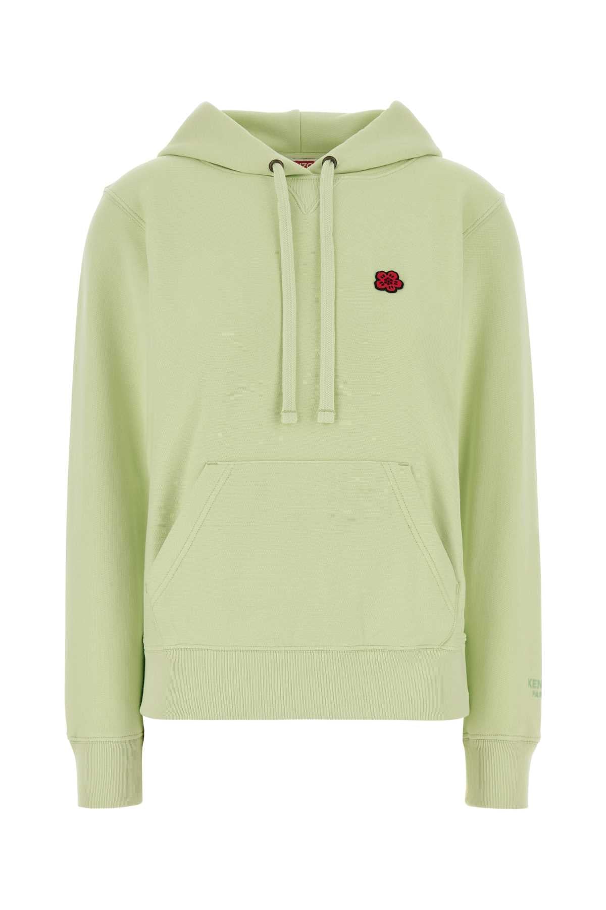 Light Green Cotton Sweatshirt Almondgreen Exterior: Felpe