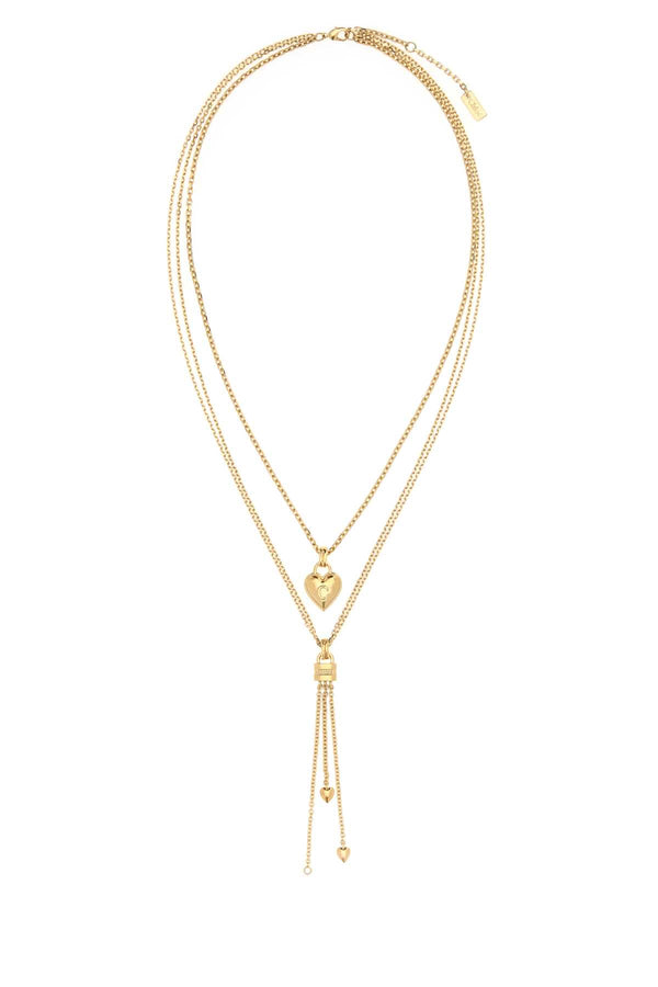 Chloé Brass with vintage gold finishing necklace in gold