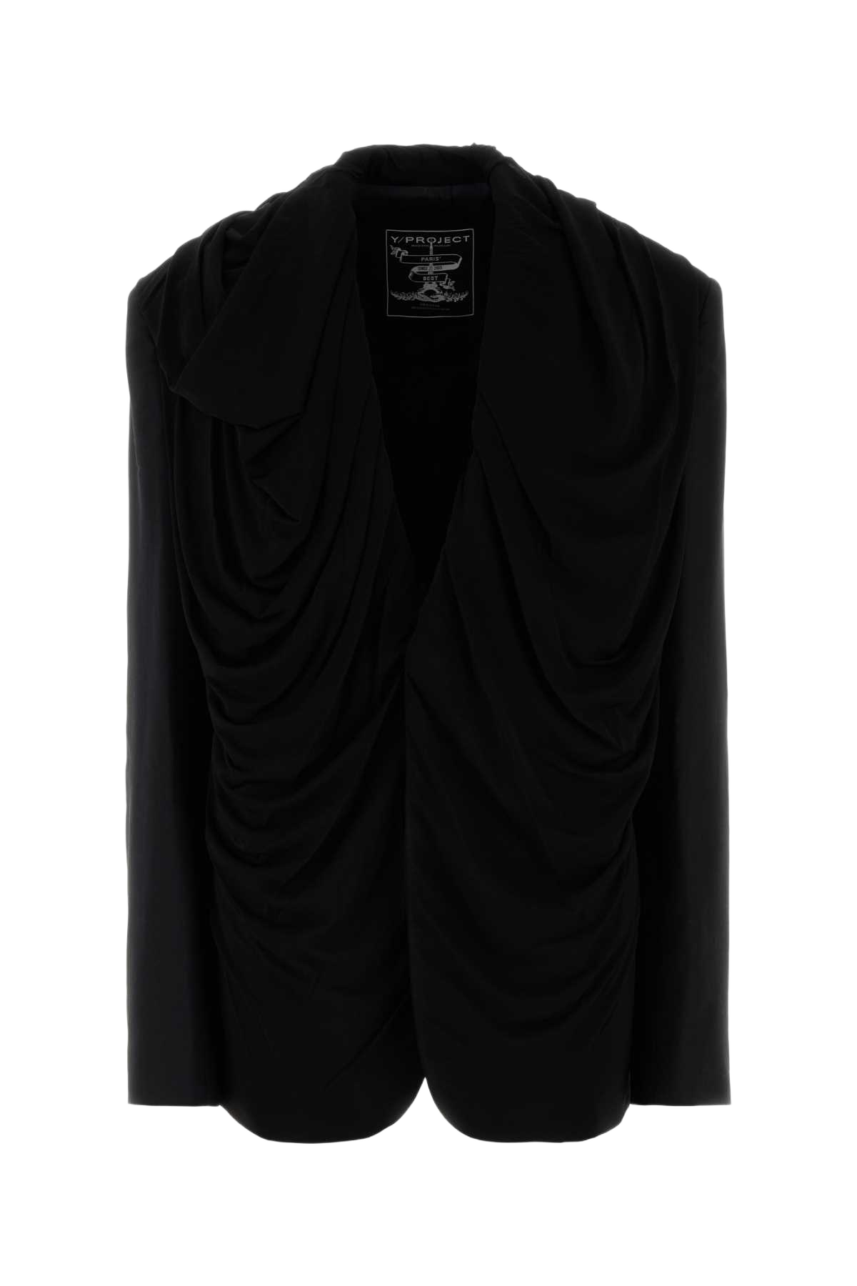 Black Stretch Twill Oversize Blazer Giacche E Gilet
