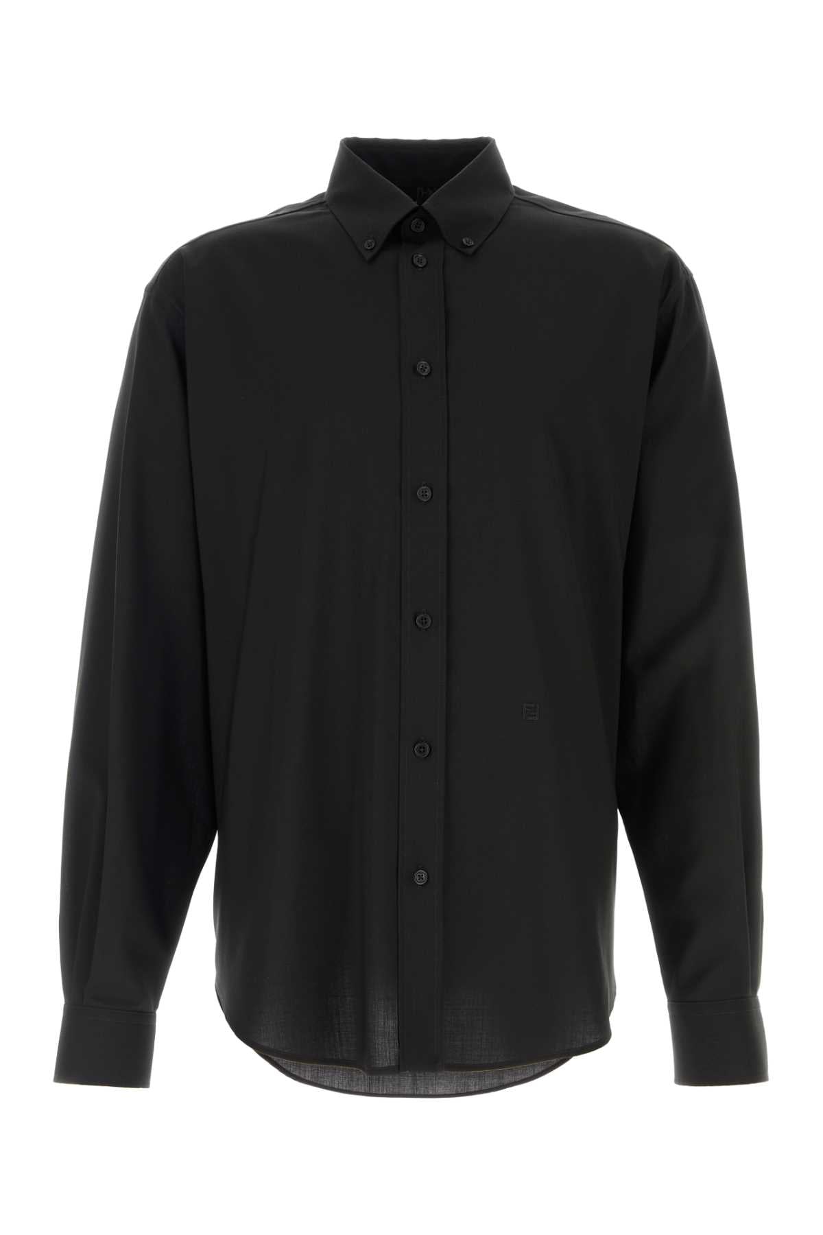 Black Wool Shirt Exterior: Camicie