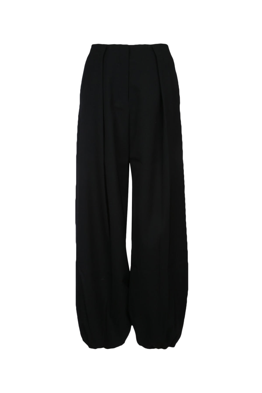 Jacquemus Pantalon 55% wool trousers in black