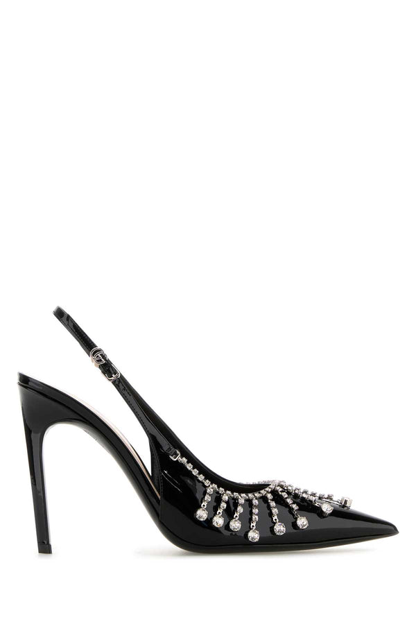 Gucci Exterior: 100% Leather heel in black