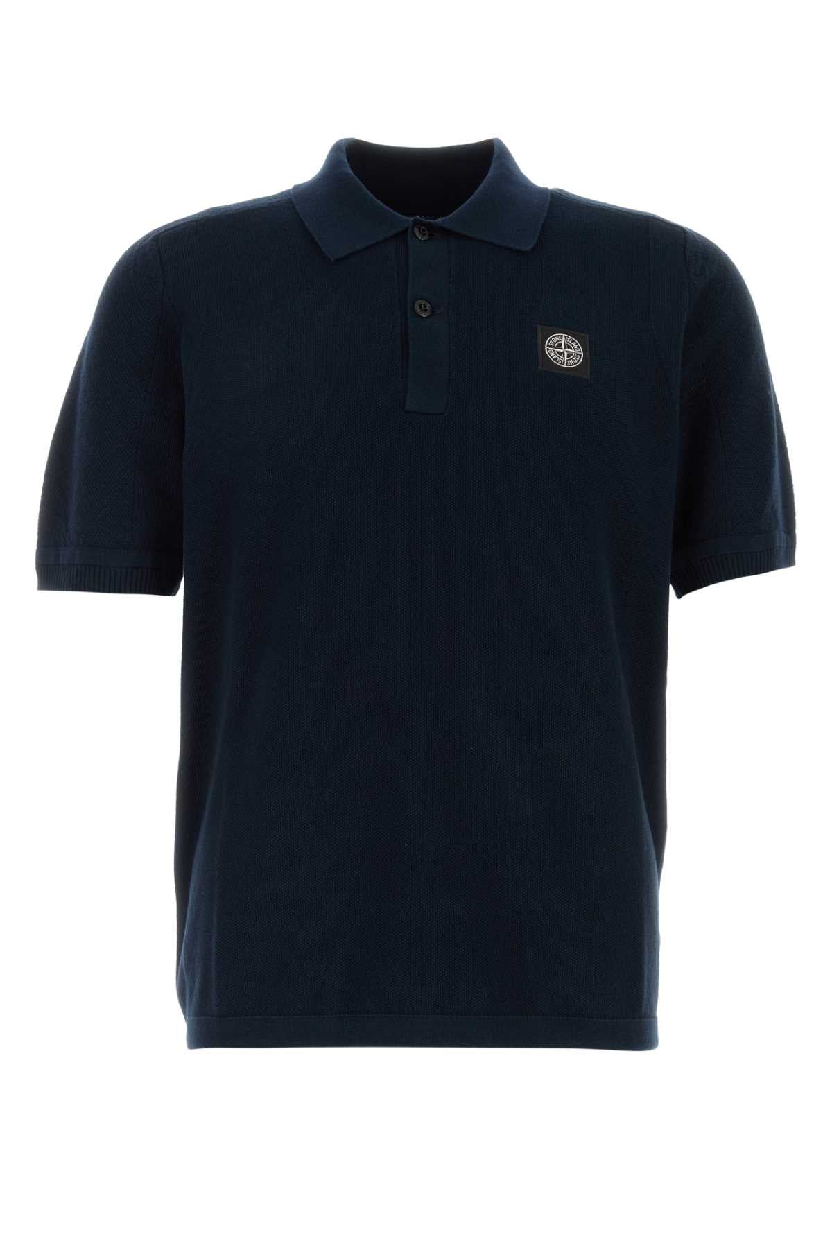 Navy Exterior: Cotton Polo