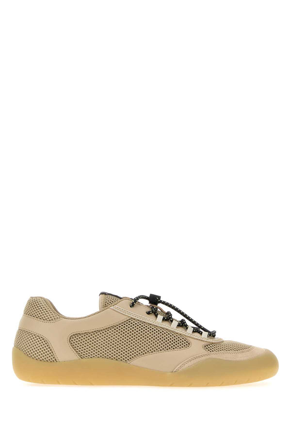 Prada Exterior: 100% Fabric 100% Calf sneaker in beige