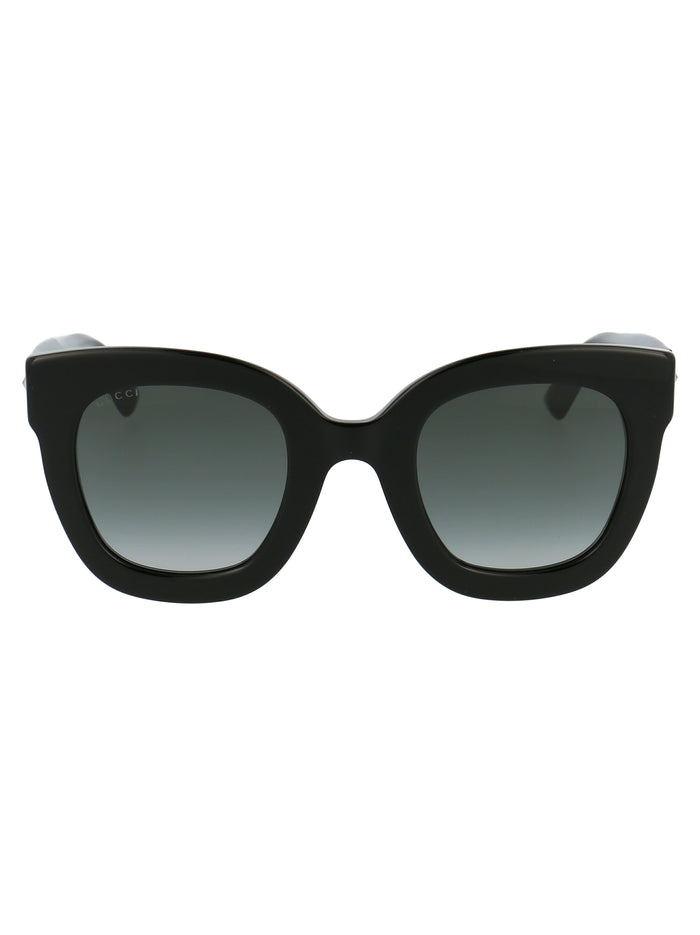 Gg0208s 001 Black Grey Acetate Sunglasses