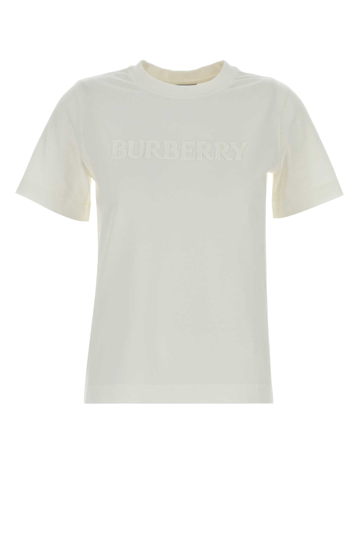 White Cotton T-Shirt Chalk