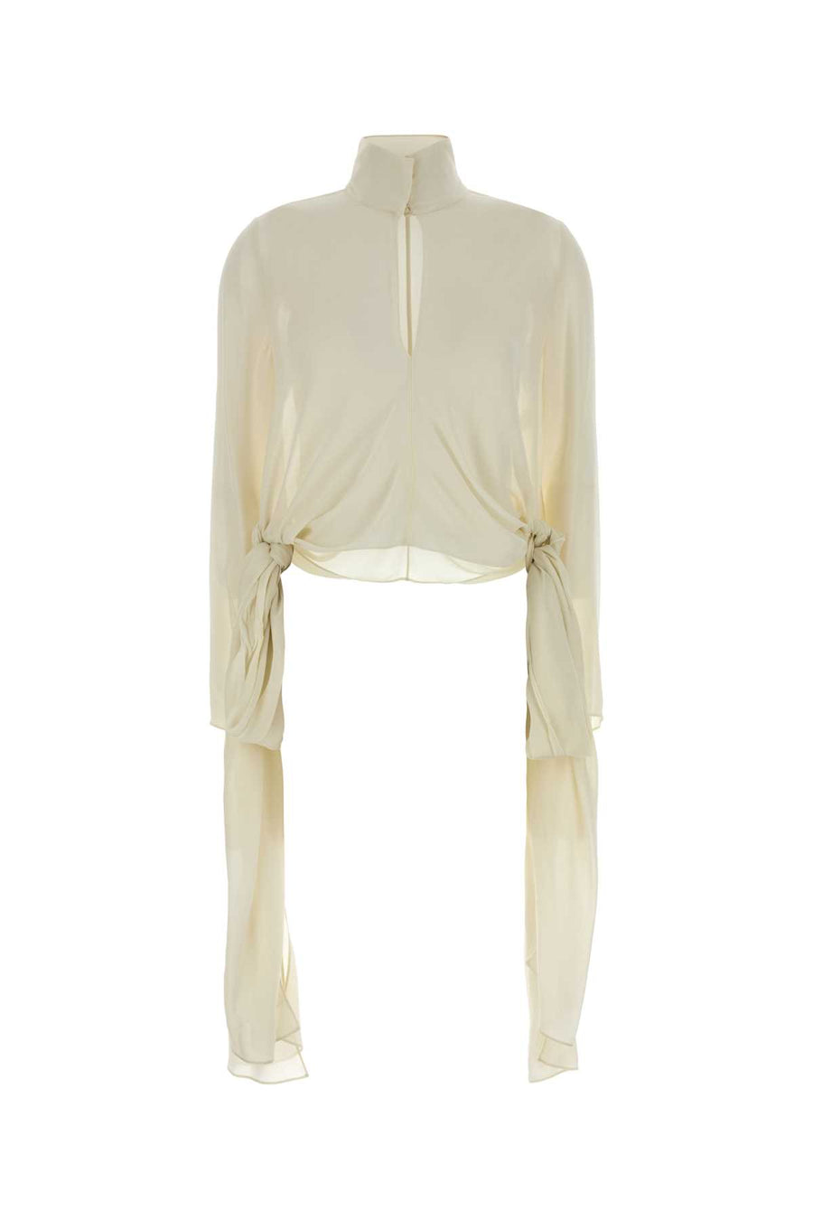Cream Crepe Blouse Ivoire Exterior: Viscose Maglie