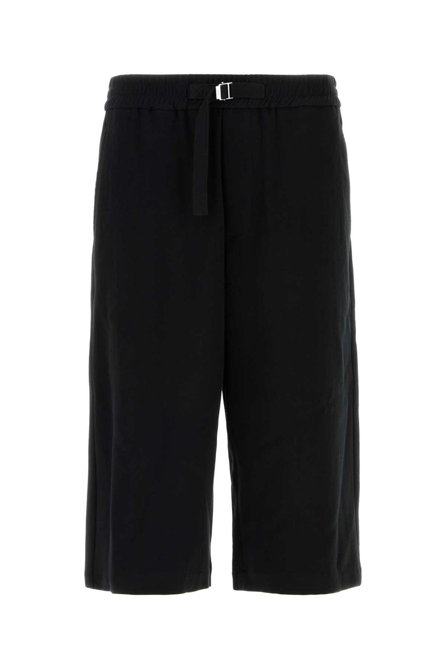 AMI Paris Shorts 100% Cotton bermuda shorts in black