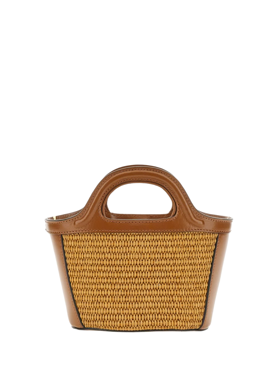 Tropicalia Micro Bag Brown Cotton Polyamide-nylon Handbags