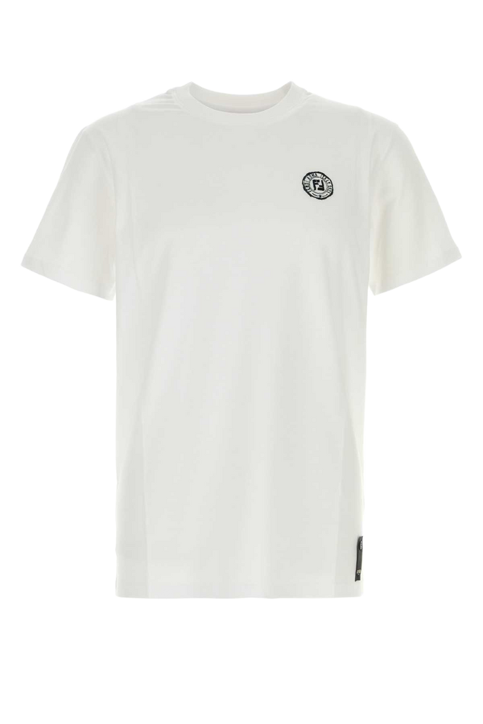 White Cotton T-Shirt Bianco Exterior