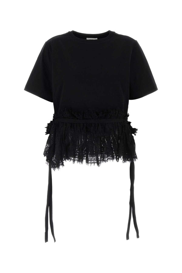 Alexander McQueen Exterior: 100% Cotton t-shirt in black