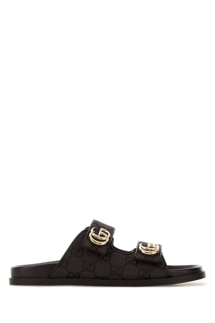 Dark Brown Canvas Slippers Cocoacocoa Sandali