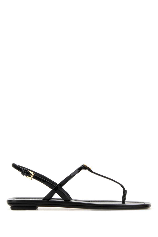 Prada Exterior: 100% Leather sandal in black
