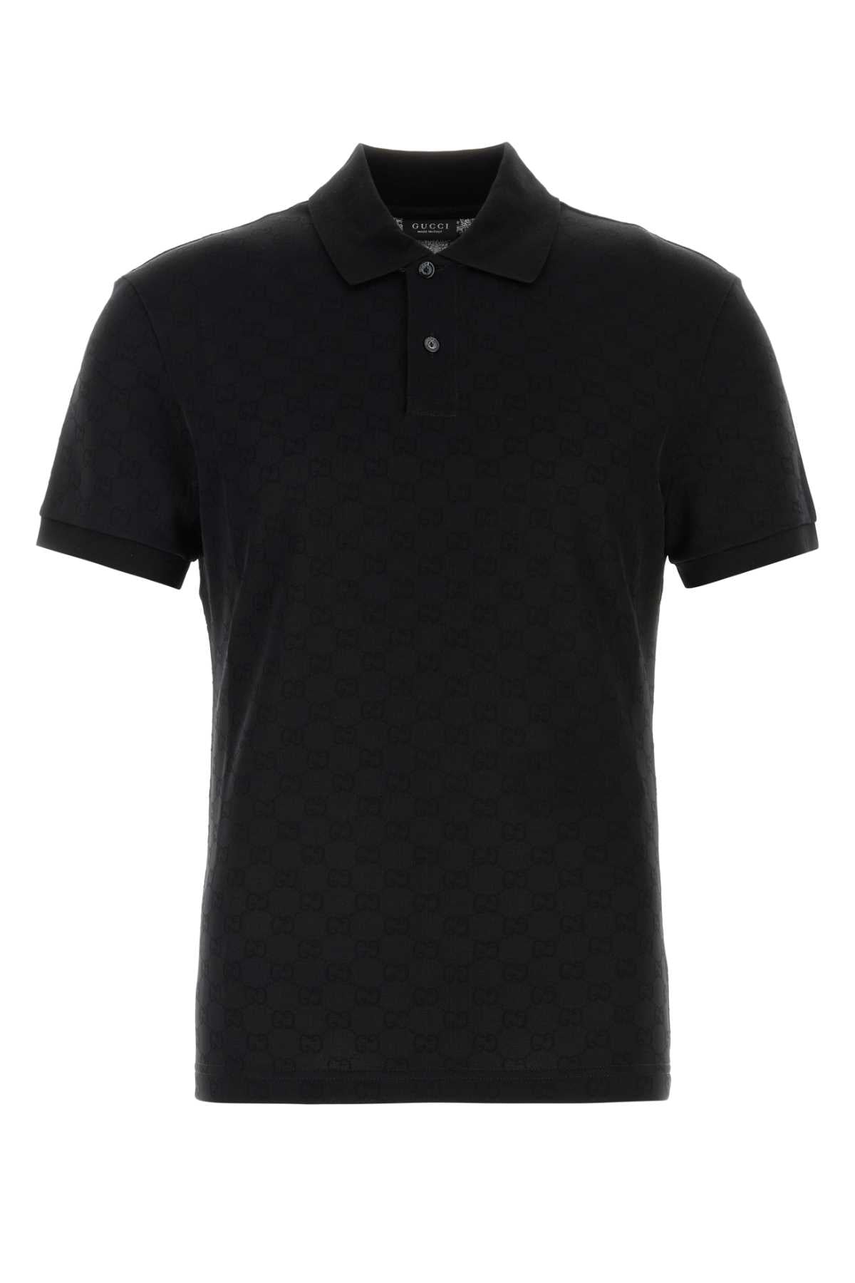 Black Exterior: Viscose Nylon Polo