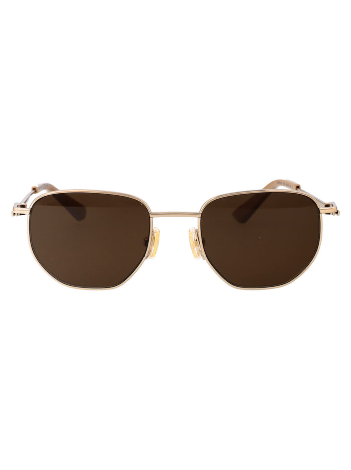 Bv1301s 002 Gold Brown Metal Sunglasses