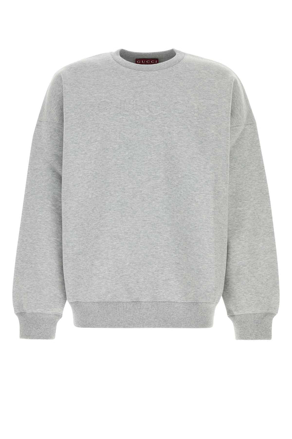 Gucci Logo 60% Cotton sweatshirt in gray