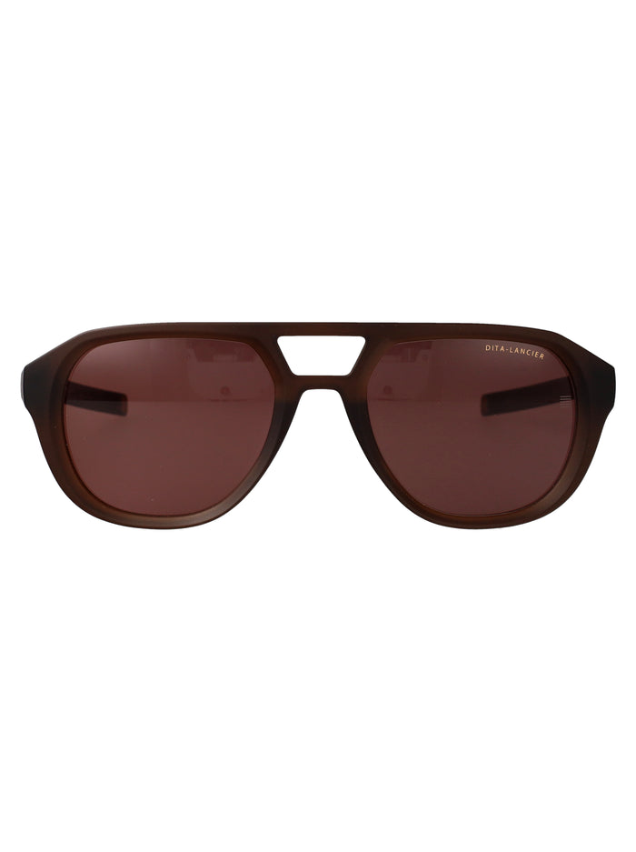 Dls707-A-02 02 Copperhead Brown Plastic Sunglasses