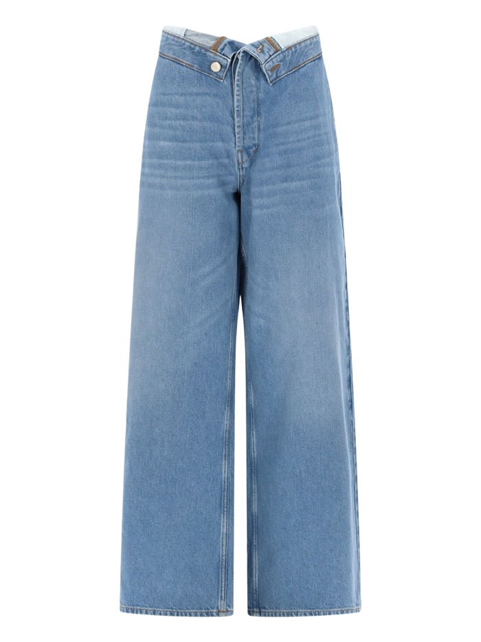 Roll Up Jeans Denim Cotton