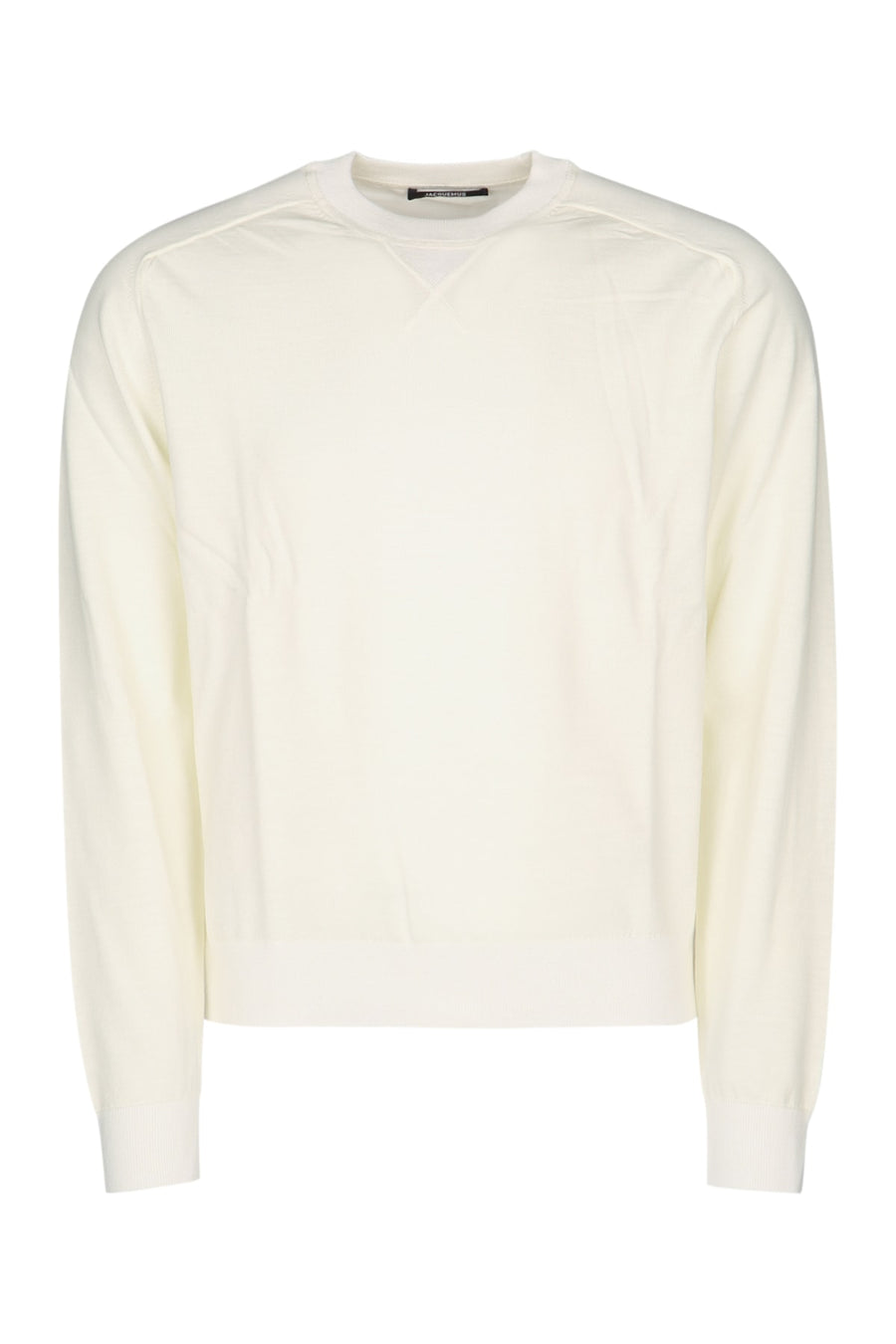 Jacquemus Sweater 100% Merino Wool sweater in white
