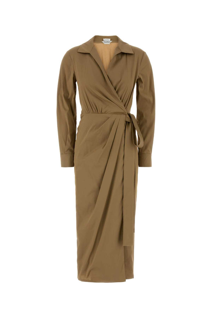 Biscuit Stretch Poplin Beta Dress Deserto Abiti