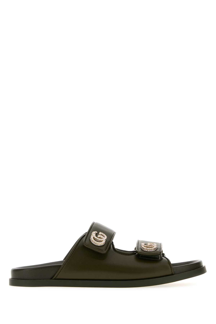 Gucci Exterior: 100% Leather slipper in green