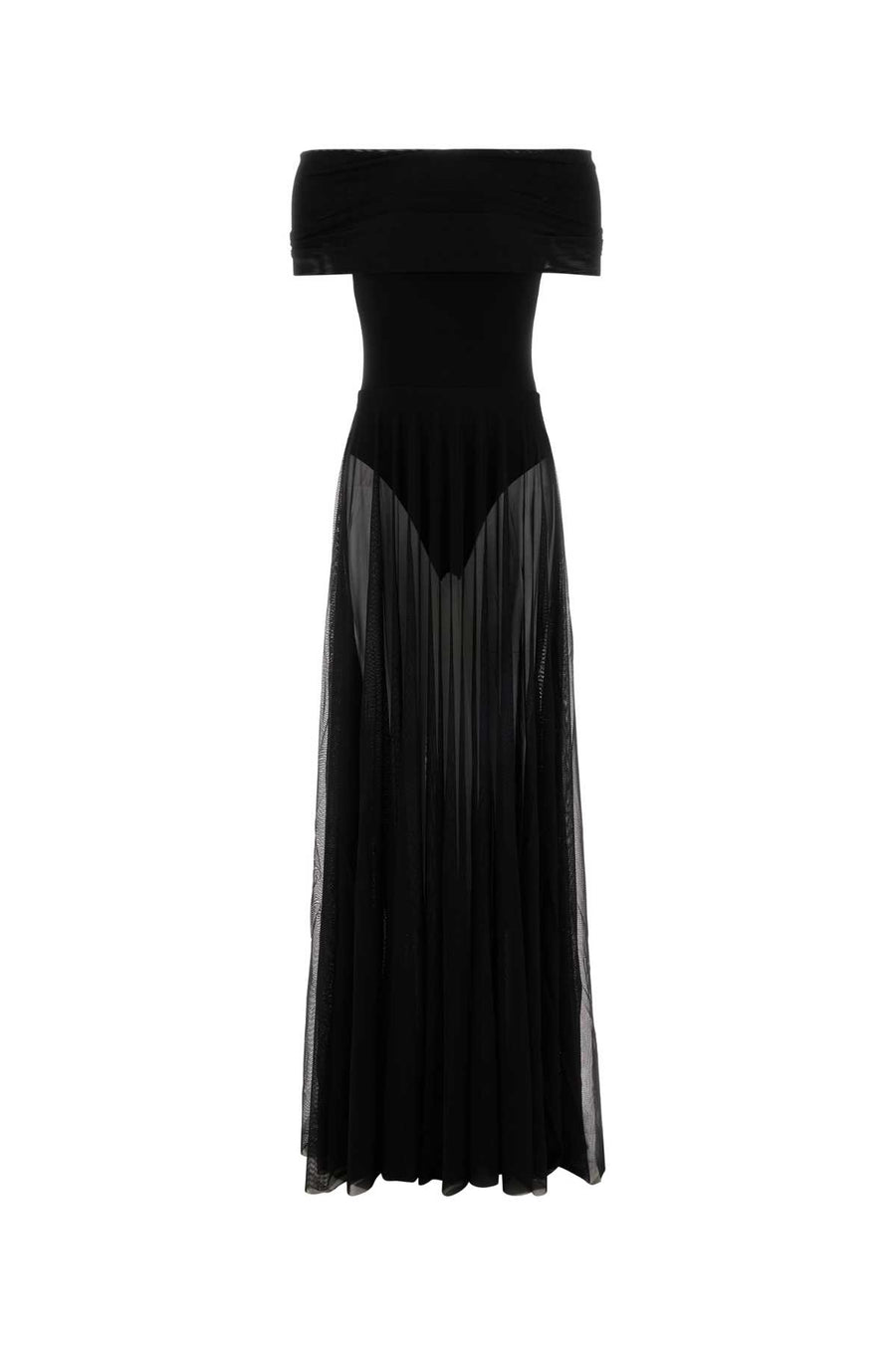 Norma Kamali Lungo Exterior 1: 95% Polyester dress in black